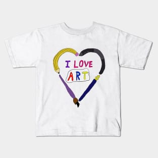 I love Art! Kids T-Shirt